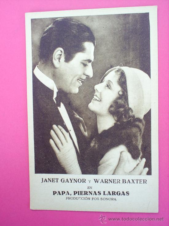 Foglietti di film di film antichi di cinema: FOLLETO DE CARTON  POSTAL PAPA PIERNAS LARGAS