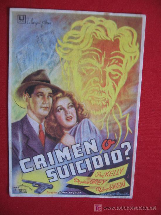 Cine: CRIMEN O SUICIDIO - Foto 1