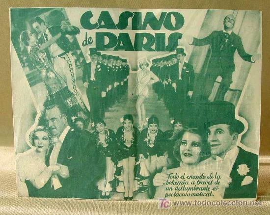 Cine: PROGRAMA DE CINE, CASINO DE PARIS, AL JOLSON, RUBY KEELER, WARNER. - Foto 2