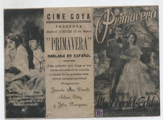 Cine: Primavera. Doble de MGM. Cine Goya. - Foto 1