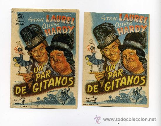 Cine: UN PAR DE GITANOS, con Stan Laurel y Oliver Hardy. - Foto 1
