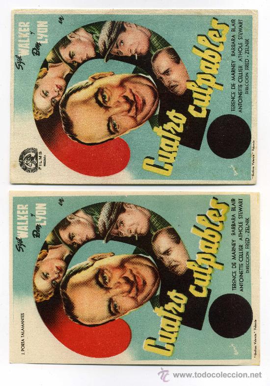 Cine: CUATRO CULPABLES, con Ben Lyon. - Foto 1