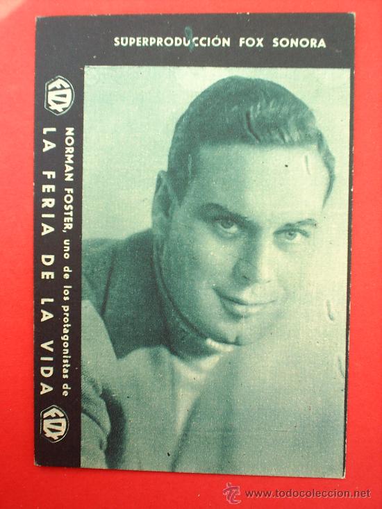 Kino: FOLLETO DE CARTON  LA FERIA DE LA VIDA norman foster  CINEMA SALA MERCE' 1933 arenys de mar
