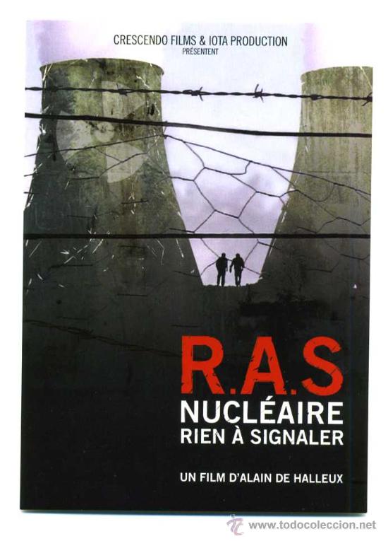 Foglietti di film di film antichi di cinema: R,A.S NUCLEAIRE RIEN A SIGNALER, por D'alain de Halleux.   POSTAL-PROGRAMA.