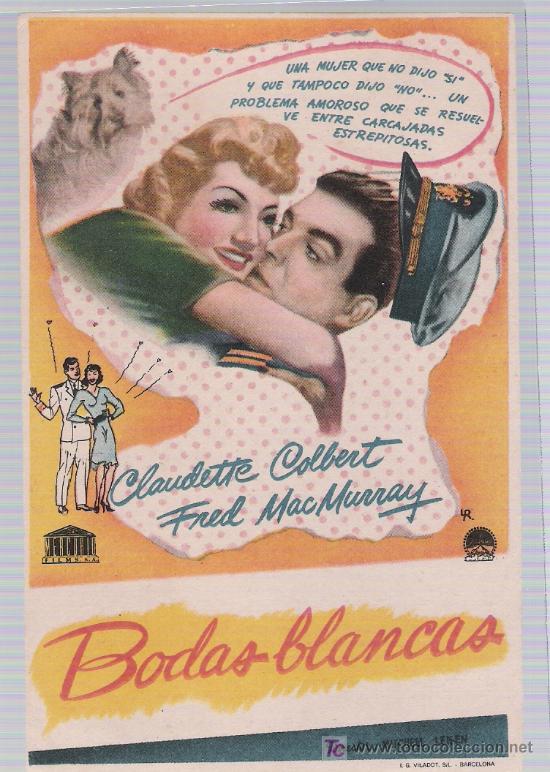 Cine: Bodas Blancas. Sencillo de Paramount. - Foto 1
