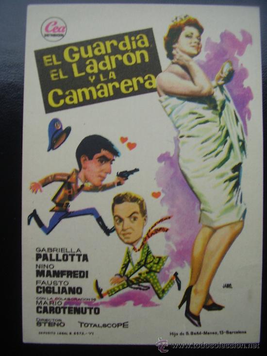 Cine: EL GUARDIA, EL LADR&Oacute;N Y LA CAMARERA - Foto 1