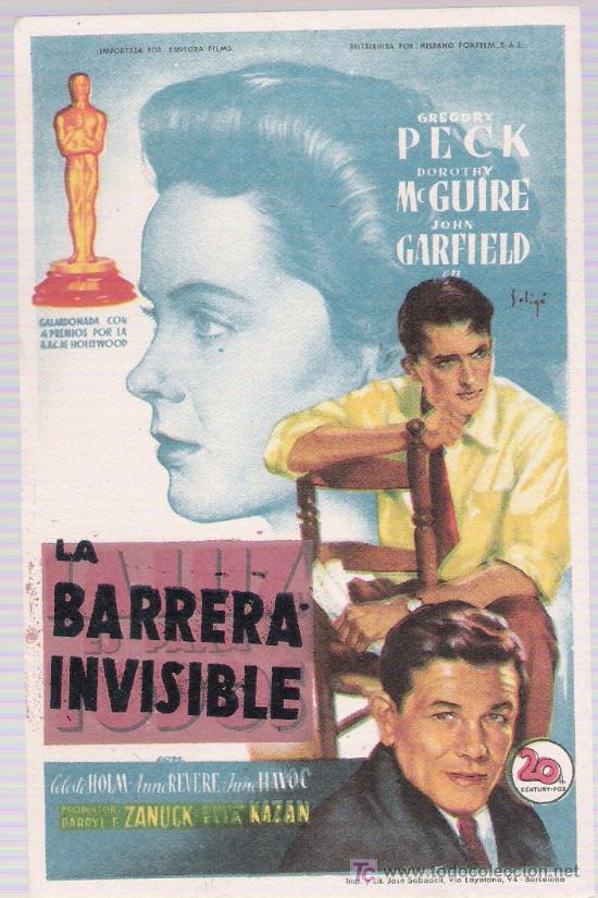 Cine: La Barrera Invisible. Solig&oacute;. Sencillo de 20Th Century Fox. - Foto 1