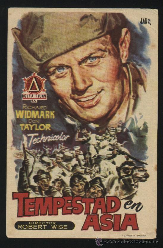 Cine: P-2266- TEMPESTAD EN ASIA (Destination Gobi) Richard Widmark - Don Taylor - Max Showalter