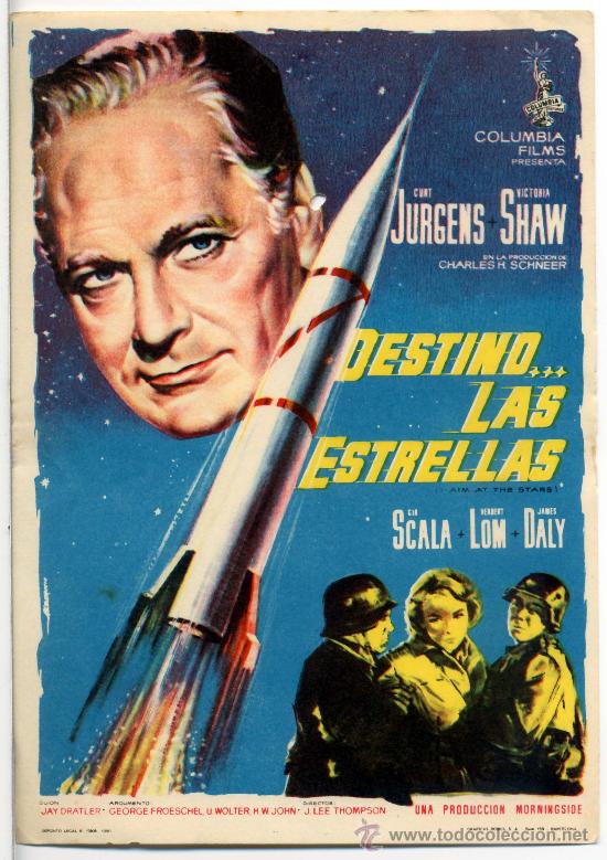 Foglietti di film di film antichi di cinema: DESTINO LAS ESTRELLAS (FOLLETO DE MANO ORIGINAL) CURT JURGENS