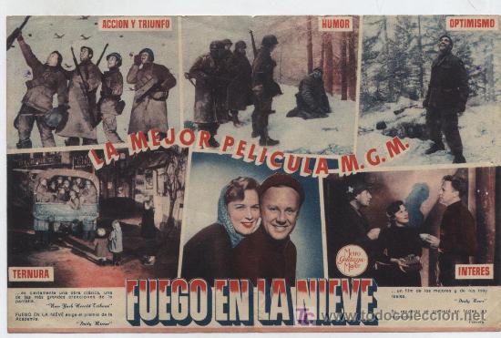 Cine: fuego en la Nieve. Doble de MGM. - Foto 1