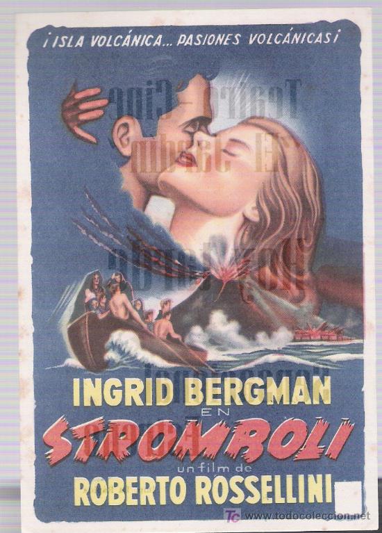 Cine: Stromboli.Programa sencillo.  Teatro Cine El Jard&iacute;n. - Foto 1
