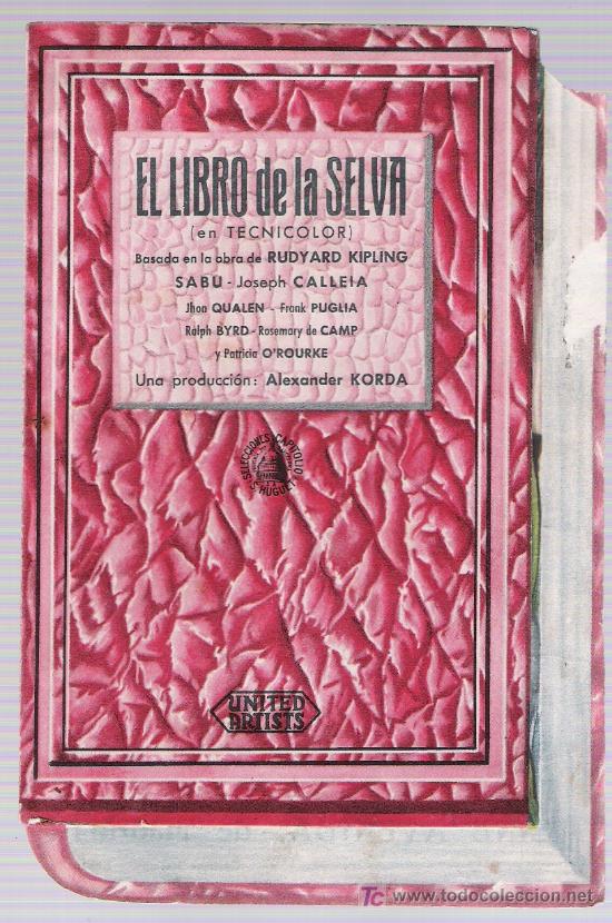 Cine: El Libro de la Selva. Doble de United Artists. Cine Fil&aacute;rmonica - Bilbao.