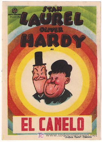 Cine: PTCC7 24 EL CANELO PROGRAMA SENCILLO STAN LAUREL OLIVER HARDY - Foto 1