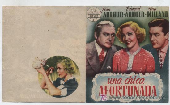 Cine: Una chica afortunada. Doble de Cifesa. - Foto 1