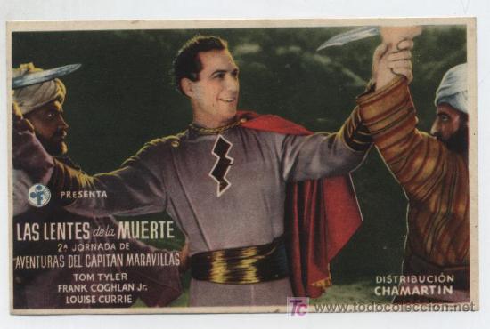 Cine: Las Lentes de la muerte. Sencillo de Suevia Films. Cine Moderno 1943.