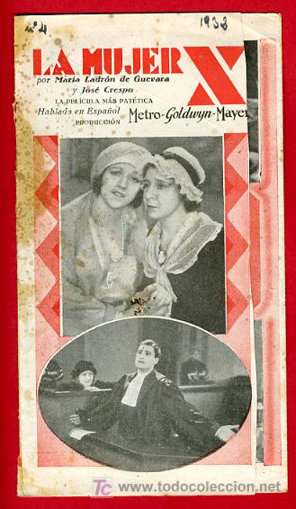 Cine: LA MUJER X , METRO  , DOBLE  , S1732 - Foto 1