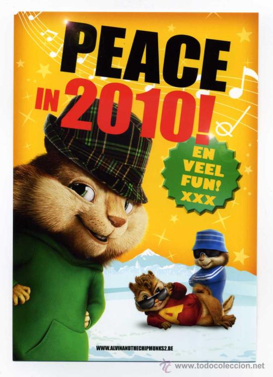 Foglietti di film di film antichi di cinema: ALVIN 2. PROGRAMA-POSTAL.