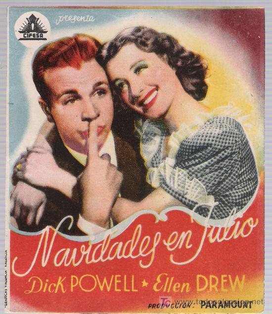 Cine: Navidades en julio. Doble de Cifesa. - Foto 1
