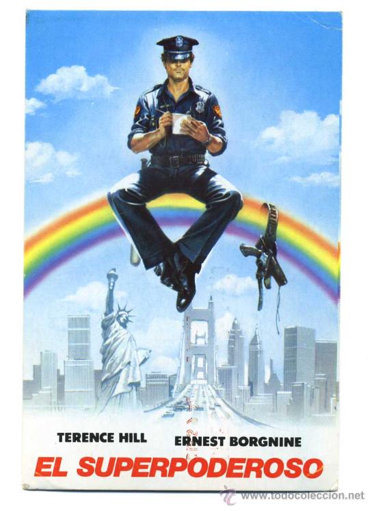 Cine: EL SUPERPODEROSO, con Terence hill PROGRAMA-POSTAL - Foto 1