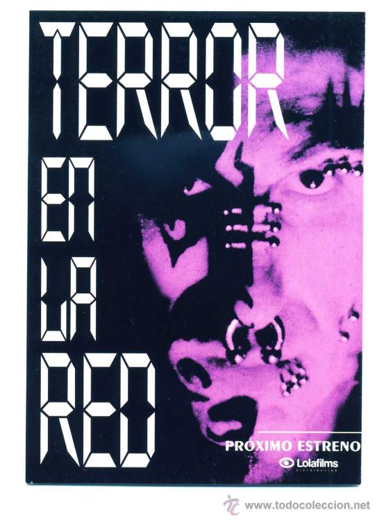 Cine: TERROR EN LA RED, con Robert Englund . PROGRAMA-POSTAL - Foto 1