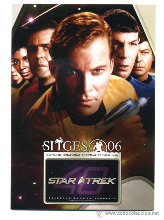Cine: STAR TREK. POSTAL RELACIONADA CON EL CINE. - Foto 1