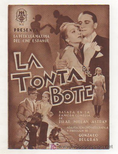 Cine: LA TONTA DEL BOTE. PROGRAMA DOBLE. CINEMA GUIMER&Aacute;. 1940. - Foto 1