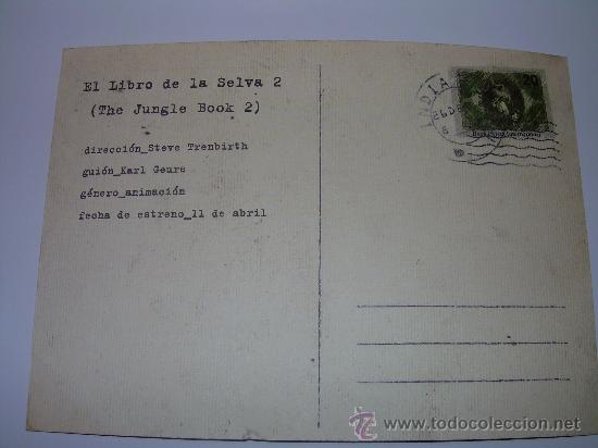 Cine: EL LIBRO DE LA SELVA (POSTAL) - Foto 2