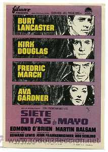 Cine: SIETE DIAS DE MAYO, con Kirk Douglas. - Foto 1