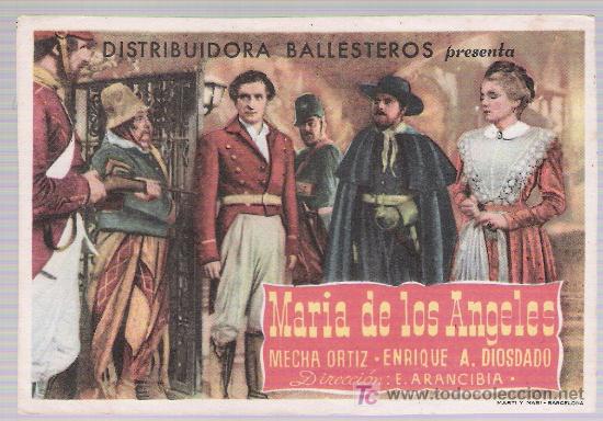 Cine: Mar&iacute;a de los Angeles. Sencillo de Ballesteros. - Foto 1