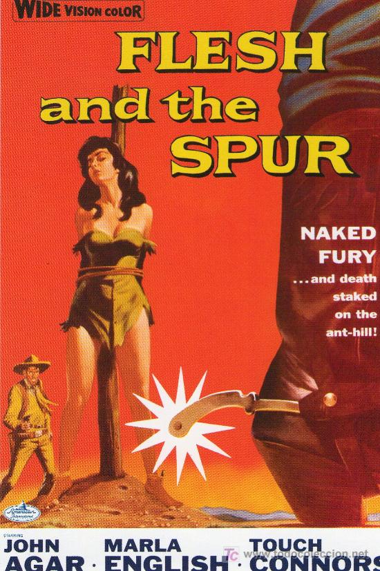 Flyers Publicitaires de Films Anciens: 54-FLESH AND THE SPUR (1957)