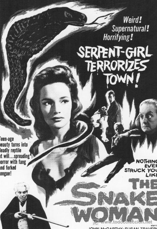 Flyers Publicitaires de Films Anciens: 55-THE SNAKE WOMAN (1961)