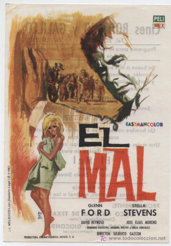 Cine: El Mal. Sencillo de Pelimex. Cines Bohemio y Galileo - 1967. - Foto 1 - 17854336