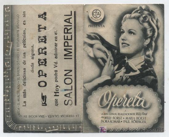 Cine: Opereta. Doble de CEA. Sal&oacute;n Imperial. - Foto 1