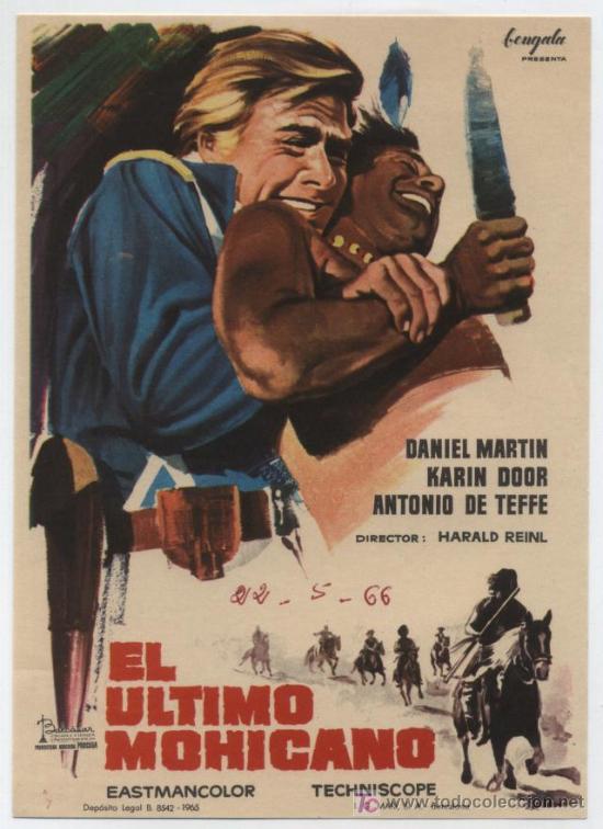 Cine: El &uacute;ltimo mohicano. Sencillo de Bengala. - Foto 1