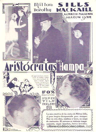 Cine: PROGRAMA ARIST&Oacute;CRATAS DEL HAMPA - Foto 1