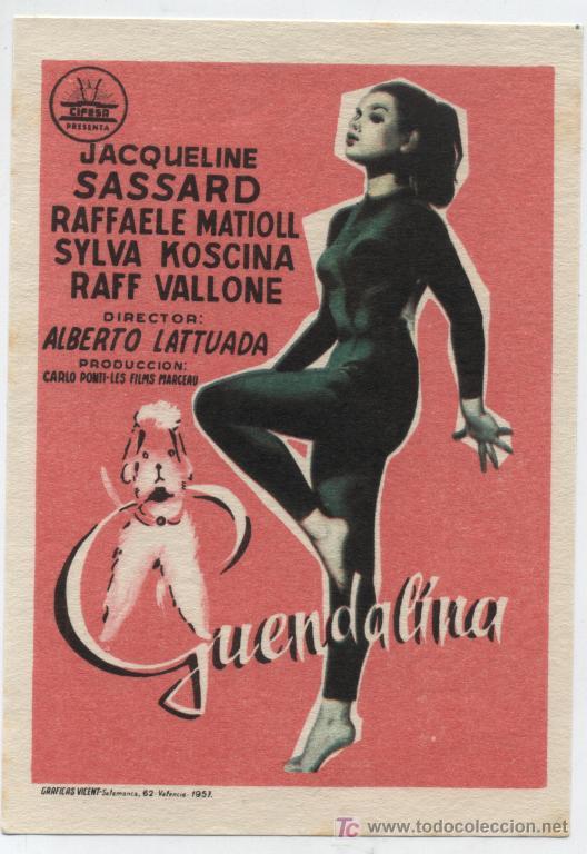 Cine: Guendalina. Sencillo de Cifesa. - Foto 1