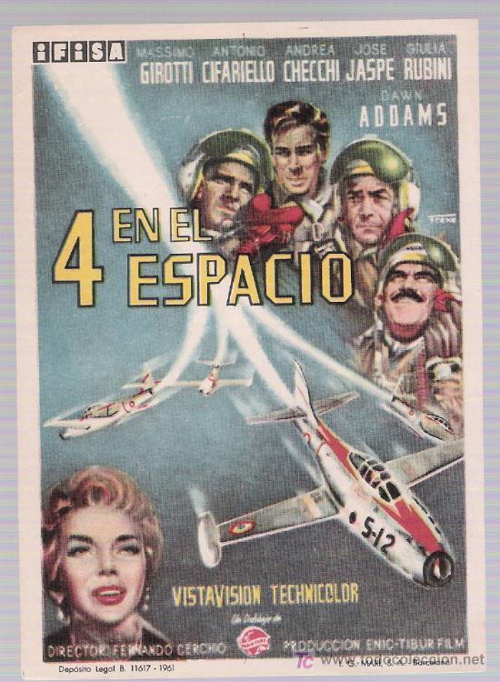 Cine: 4 en el Espacio. Sencillo de Ifisa.  &iexcl;IMPECABLE! - Foto 1