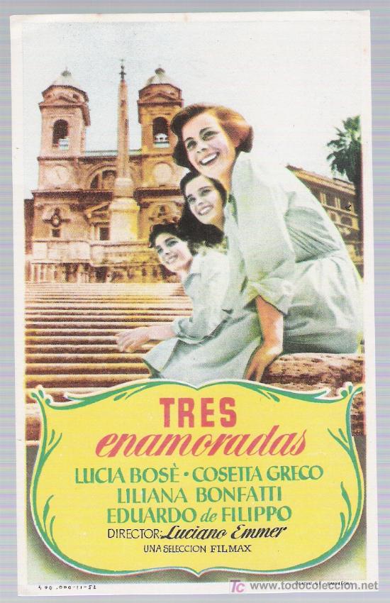 Cine: Tres enamoradas. Sencillo de Filmax.  &iexcl;IMPECABLE! - Foto 1