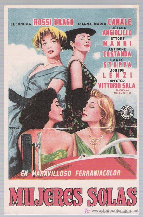 Cine: Mujeres solas. Sencillo de Capitolio.  &iexcl;IMPECABLE! - Foto 1