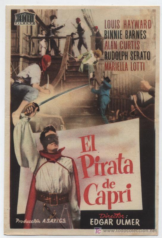 Cine: El Pirata de Capri. Sencillo de Mercurio. - Foto 1