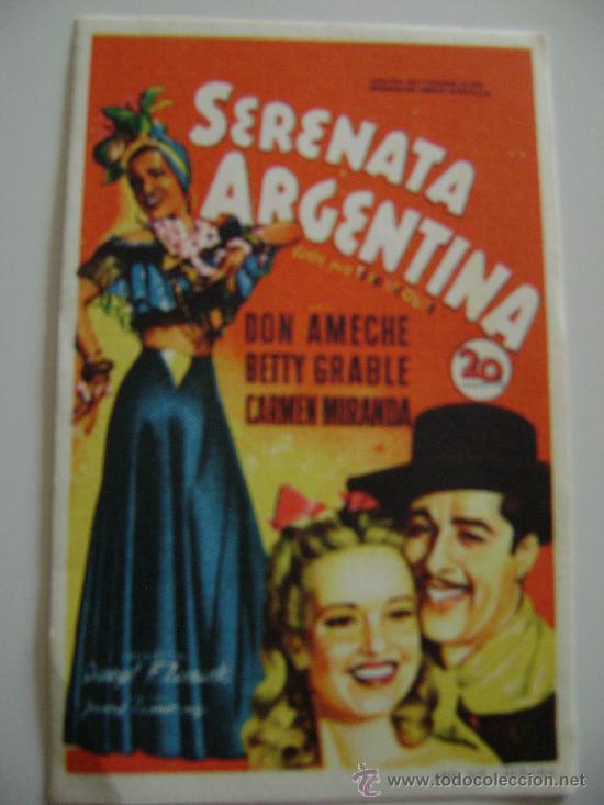 Cinema: SERENATA ARGENTINA.F479
