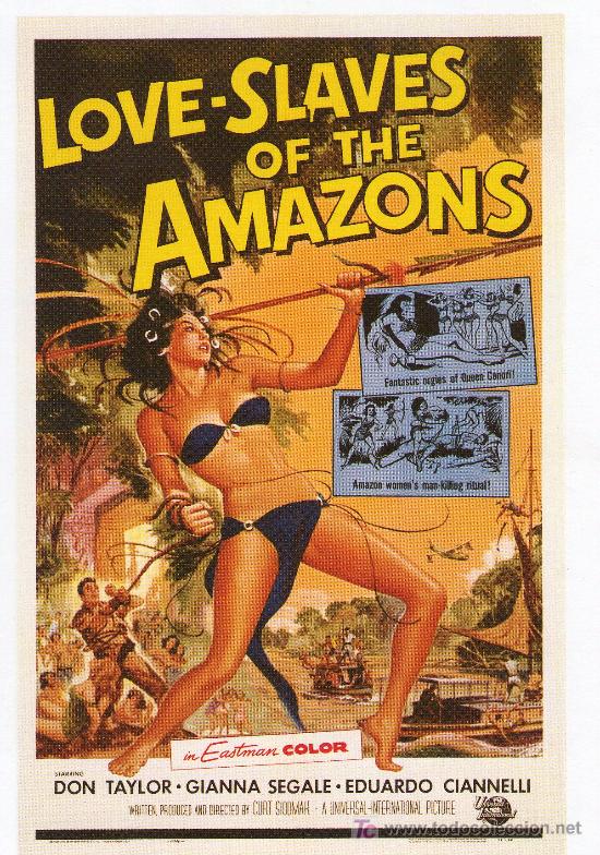 Flyers Publicitaires de Films Anciens: 47-LOVE-SLAVES OF THE AMAZONS (1957)