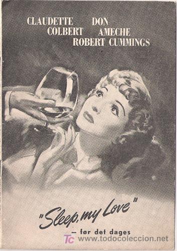Cine: PACTO TENEBROSO PROGRAMA DOBLE DANES CLAUDETTE COLBERT ROBERT CUMMINGS DON AMECHE - Foto 1