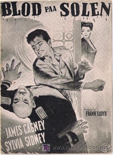 Cine: SANGRE SOBRE EL SOL PROGRAMA LIBRITO DANES JAMES CAGNEY SYLVIA SIDNEY - Foto 1