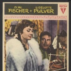 Cine: P-6474- CHOCOLATE PARA DOS (HELDEN) O.W. FISCHER - LISELOTTE PULVER - ELLEN SCHWIERS. Lote 18414351