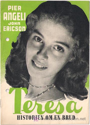 Cine: TERESA PROGRAMA DOBLE LIBRITO DANES PIER ANGELI JOHN ERICSON - Foto 1