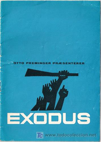 Cine: EXODO PROGRAMA LIBRITO DANES PAUL NEWMAN SAL MINEO OTTO PREMINGER - Foto 1