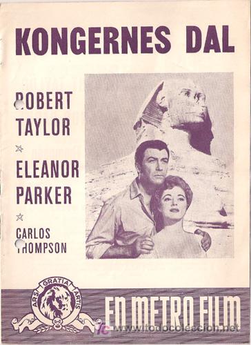Cine: EL VALLE DE LOS REYES PROGRAMA DOBLE LIBRITO DANES ROBERT TAYLOR ELEANOR PARKER - Foto 1