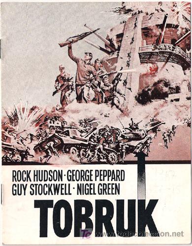 Cine: TOBRUK PROGRAMA DOBLE LIBRITO DANES ROCK HUDSON GEORGE PEPPARD - Foto 1