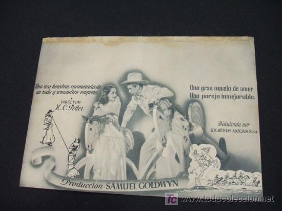 Cine: EL VAQUERO Y LA DAMA - GARY COOPER - - Foto 2